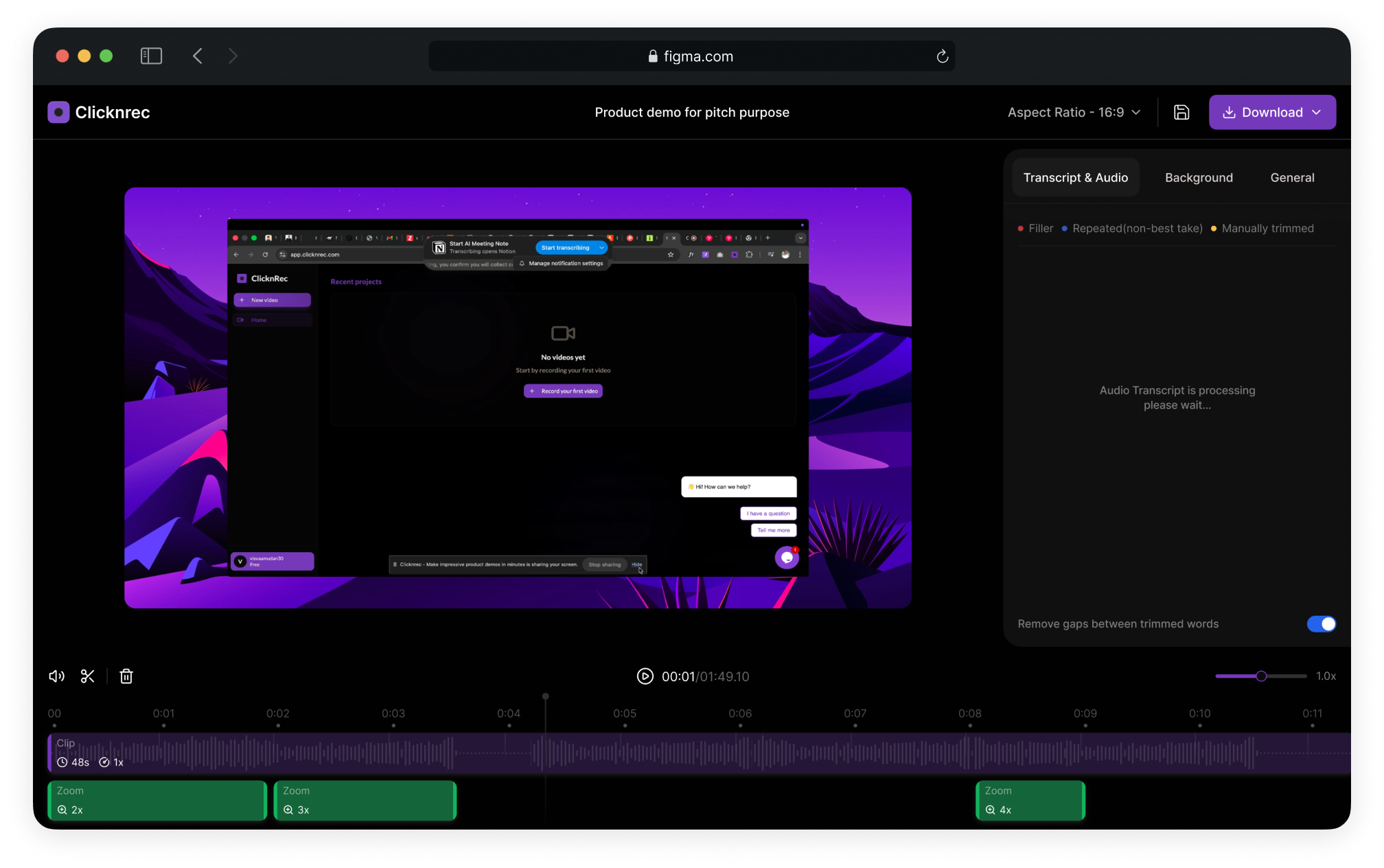 Founding Product Designer @Clicknrec project preview